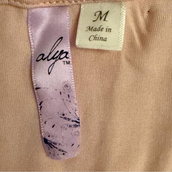 Alya Blush Pink Cap Sleeve Faux Wrap Dress | Size M - Picture 5 of 5